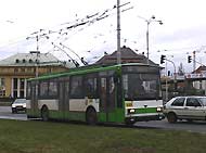 trolejbus linky 13 v Sirkové ulici