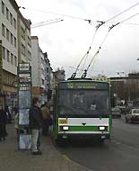 trolejbus linky 10 na Americké tř.